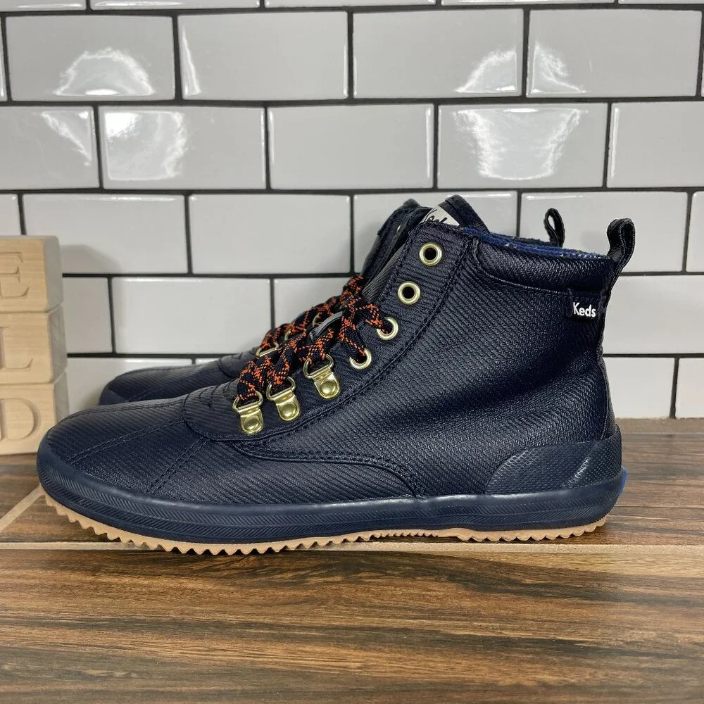 Keds Scout Womens Size 7 Shoes Blue Wool Lined Dream Foam Rain Sneaker Boot